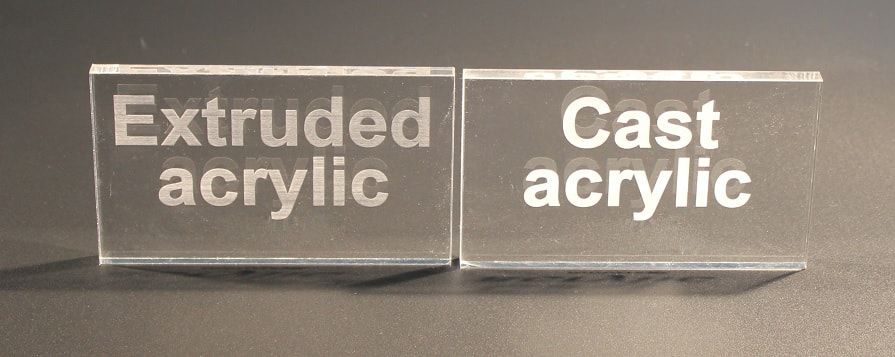 Quais são as diferenças entre acrílico fundido e acrílico extrudado?