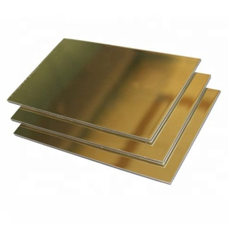 Painel composto de alumínio espelho de ouro