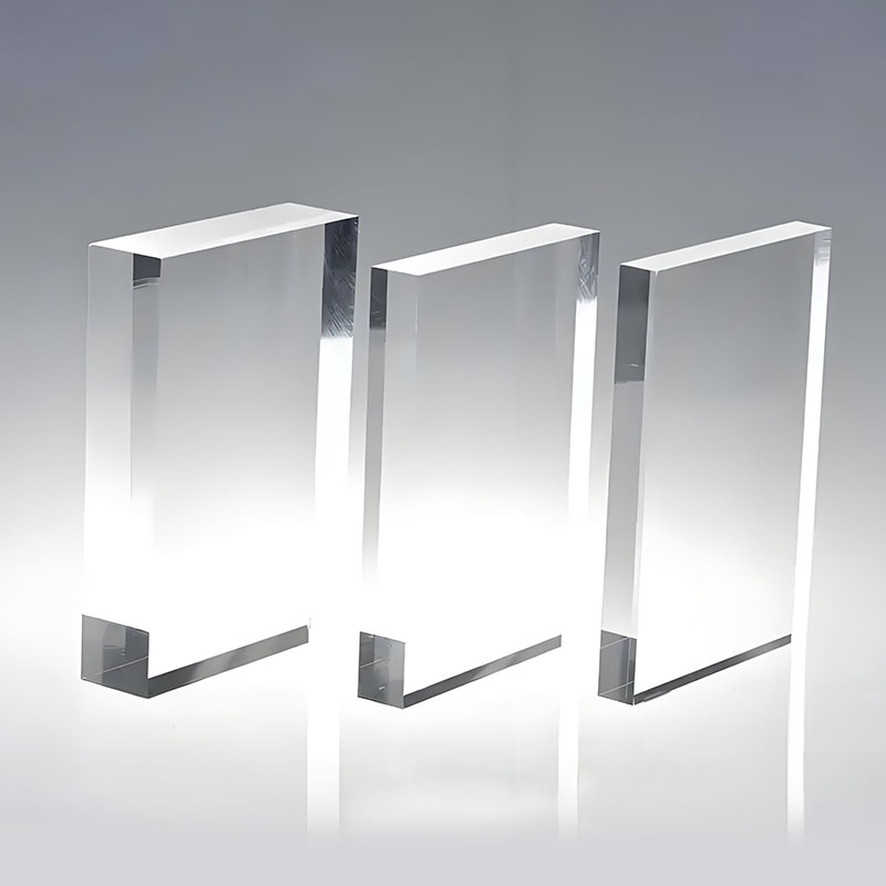 Folha acrílica transparente de alta espessura